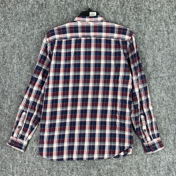 OLD NAVY SHIRT MENS XL FLANNEL VINTAGE RETRO LONG-SLEEVE BUTTON-FRONT EASY-CARE - Picture 2 of 13